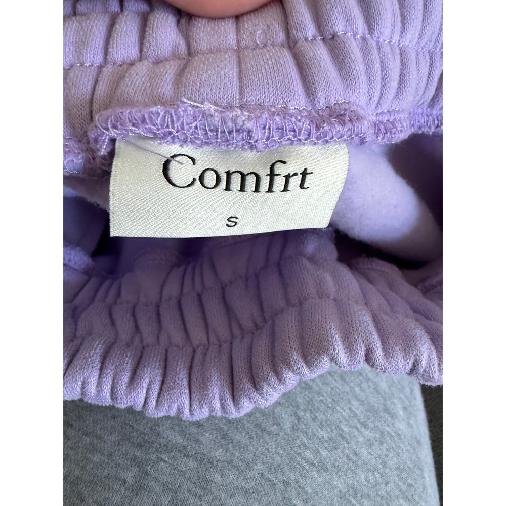 Comfrt lilac purple jogger sweatpants Comfort lounge cozy pastel women's pants - Picture 3 of 7